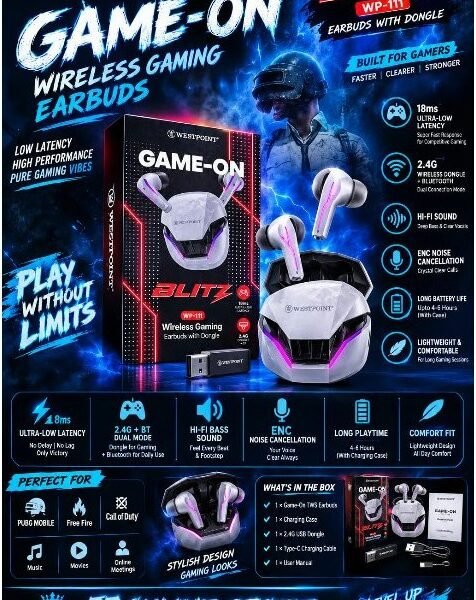 WESTPOINT BLITZ WP-111 GAMING EARBUDS